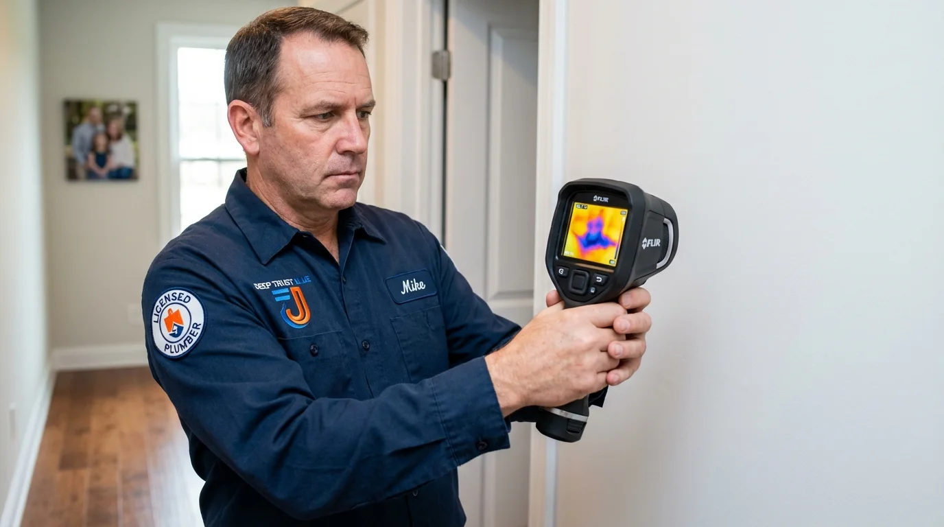 Thermal imaging leak detection by Johns Plumbing LLC in Chippewa Falls